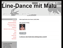Tablet Screenshot of line-dance-malu.de